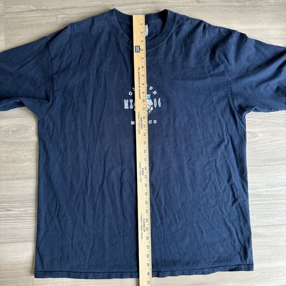 Cancun Mexico Shirt Adult XXL Blue Iguana Bad As Iguana Be Shirt Y2K Yazbek - Picture 6 of 8